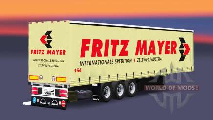 Шторный полуприцеп Schmitz Fritz Mayer для Euro Truck Simulator 2