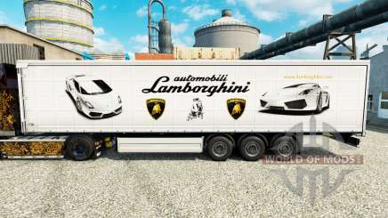 Скин Lamborghini на полуприцепы для Euro Truck Simulator 2