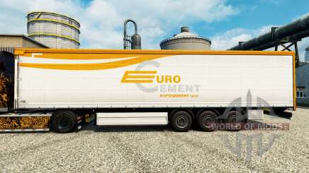 Скин Eurocement group на полуприцепы для Euro Truck Simulator 2