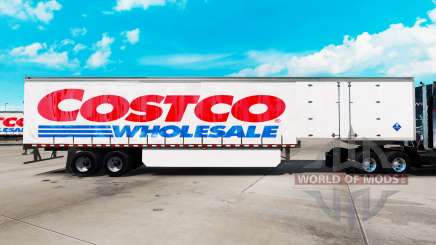 Скин Costco Wholesale на шторный полуприцеп для American Truck Simulator