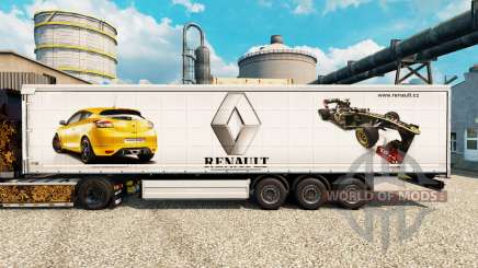 Скин Renault F1 Team v2 на полуприцепы для Euro Truck Simulator 2