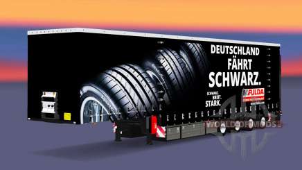 Шторный полуприцеп Krone Fulda для Euro Truck Simulator 2