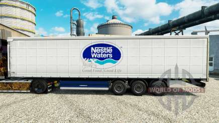 Скин Nestle Waters на полуприцепы для Euro Truck Simulator 2