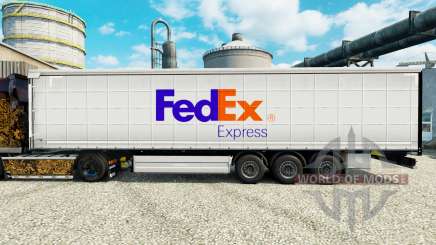 Скин FedEx на полуприцепы для Euro Truck Simulator 2