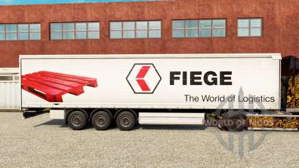 Скин Fiege на шторный полуприцеп для Euro Truck Simulator 2
