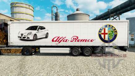 Скин Alfa Romeo на полуприцепы для Euro Truck Simulator 2