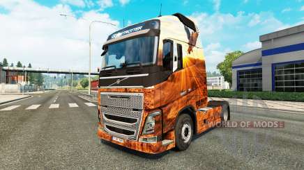 Скин Free spirit на тягач Volvo для Euro Truck Simulator 2