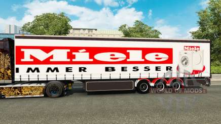 Шторный полуприцеп Miele для Euro Truck Simulator 2