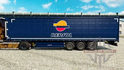 Скин Repsol v2 на полуприцепы для Euro Truck Simulator 2