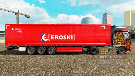 Скин Eroski на шторный полуприцеп для Euro Truck Simulator 2