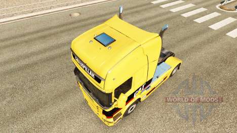 Скин Caterpillar на тягач Scania для Euro Truck Simulator 2