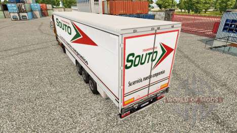 Скин Souto шторный полуприцеп для Euro Truck Simulator 2