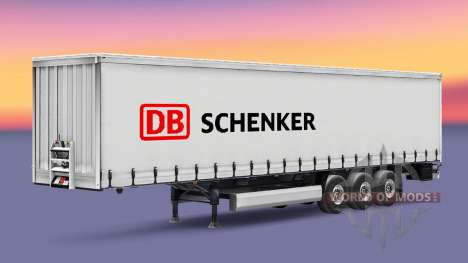 Скин DB Schenker Logistics на шторный полуприцеп для Euro Truck Simulator 2