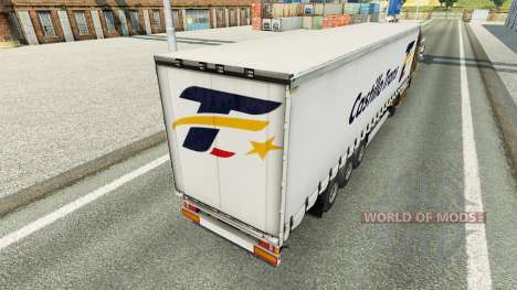 Скин Castillo Trans на шторный полуприцеп для Euro Truck Simulator 2