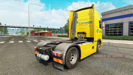 Скин Correios на тягач Volvo для Euro Truck Simulator 2