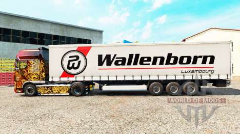 Скин Wallenborn на шторный полуприцеп для Euro Truck Simulator 2