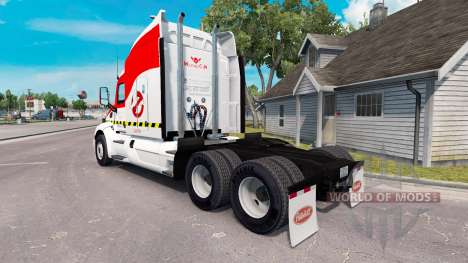 Скин Ghostbusters на тягач Peterbilt 579 для American Truck Simulator