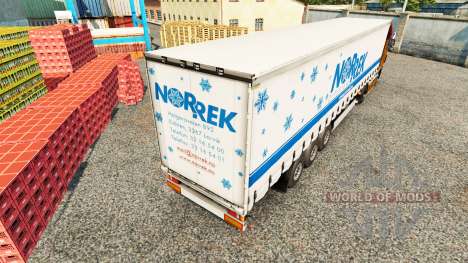 Скин Norrek на шторный полуприцеп для Euro Truck Simulator 2