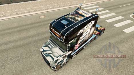 Скин NFS Most Wanted на тягач Scania T для Euro Truck Simulator 2