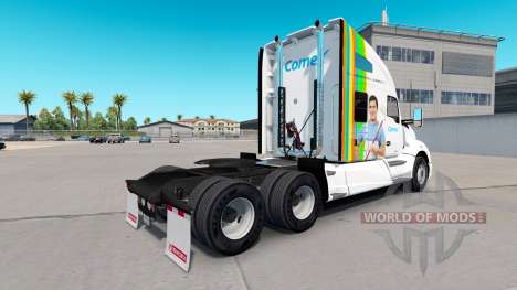 Скин Comex на тягач Kenworth T680 для American Truck Simulator