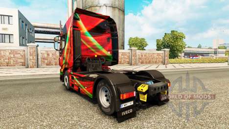 Скин Red Effect на тягач Iveco для Euro Truck Simulator 2