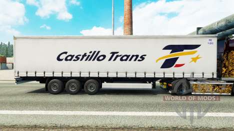 Скин Castillo Trans на шторный полуприцеп для Euro Truck Simulator 2