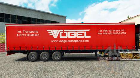Скин Vogel на шторный полуприцеп для Euro Truck Simulator 2