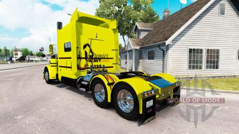 Скин Premier Heavy Haul на тягач Peterbilt 389 для American Truck Simulator