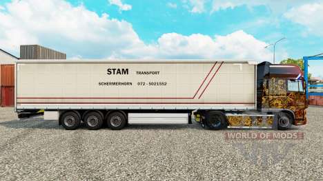 Скин STS шторный полуприцеп для Euro Truck Simulator 2