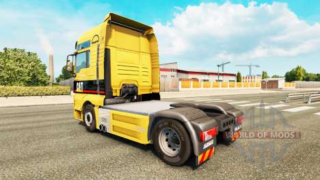 Скин Caterpillar на тягач MAN для Euro Truck Simulator 2
