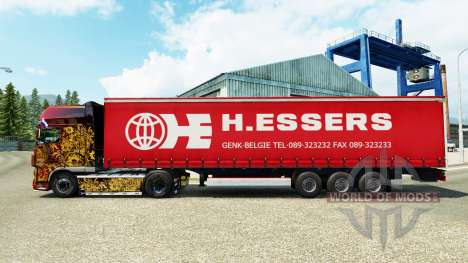 Скин H.Essers на шторный полуприцеп для Euro Truck Simulator 2