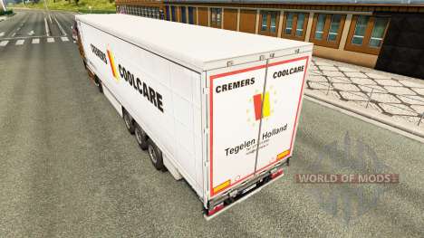 Скин Cremers Coolcare на шторный полуприцеп для Euro Truck Simulator 2