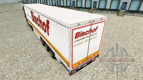 Скин Bischof на шторный полуприцеп для Euro Truck Simulator 2