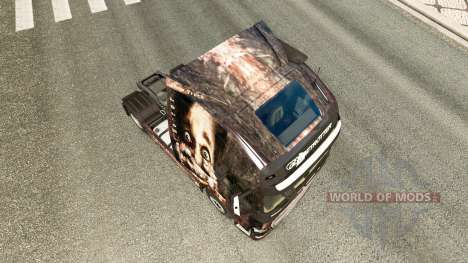 Скин Survival Horror на тягач Volvo для Euro Truck Simulator 2