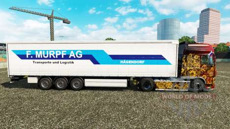 Скин F. Murpf AG на шторный полуприцеп для Euro Truck Simulator 2