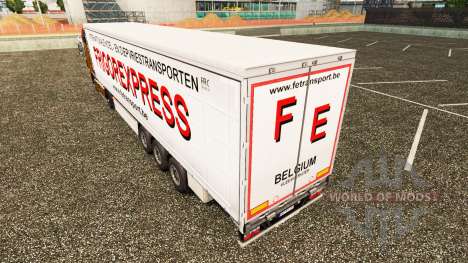 Скин Frigorexpress на шторный полуприцеп для Euro Truck Simulator 2