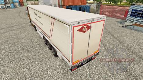 Скин STS шторный полуприцеп для Euro Truck Simulator 2