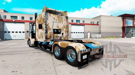 Скин Camo на тягач Peterbilt 389 для American Truck Simulator