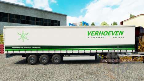 Скин Verhoeven на шторный полуприцеп для Euro Truck Simulator 2
