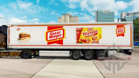 Скин Oscar Mayer шторный полуприцеп для Euro Truck Simulator 2
