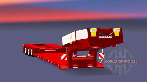 Трёхосный низкорамный трал Doll Vario v2.0 для Euro Truck Simulator 2