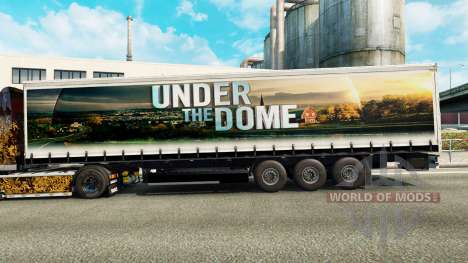 Скин Under the Dome на шторный полуприцеп для Euro Truck Simulator 2