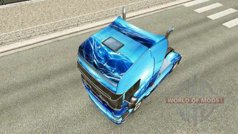 Скин Light Blue на тягач Scania для Euro Truck Simulator 2