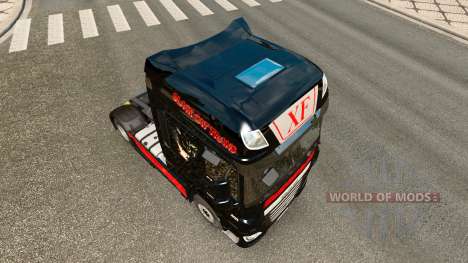 Скин Black Cat Trans на тягач DAF для Euro Truck Simulator 2