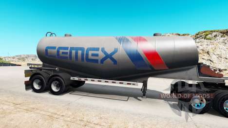 Скин Cemex на полуприцеп-цистерну для цемента для American Truck Simulator