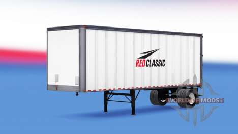 Скин Red Classic на полуприцеп для American Truck Simulator