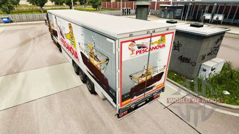 Скин Pescanova шторный полуприцеп для Euro Truck Simulator 2