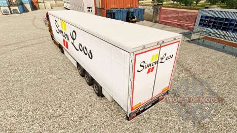 Скин Simon Loos шторный полуприцеп для Euro Truck Simulator 2
