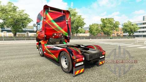 Скин Red Effect на тягач Scania для Euro Truck Simulator 2
