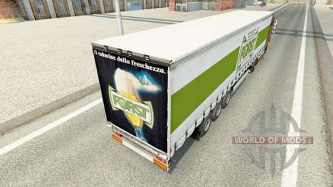 Скин Forst на шторный полуприцеп для Euro Truck Simulator 2